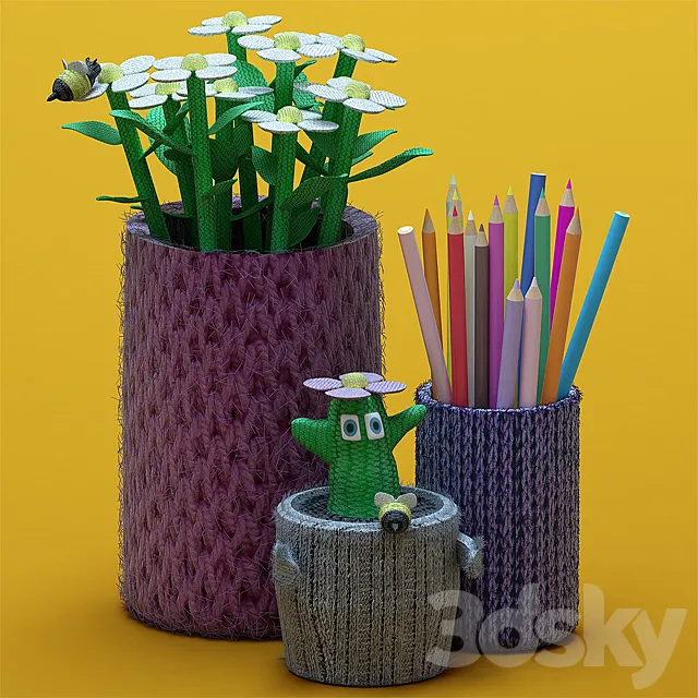 Knitted set 3DSMax File