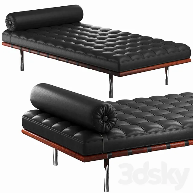 KNOLL BARCELONA day bed 3ds Max