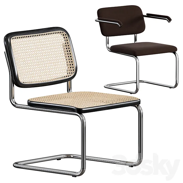 Knoll Cesca Chair Cane Seat&Back 3ds Max