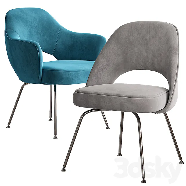 Knoll Saarinen Executive Armchair Tubular 3ds Max