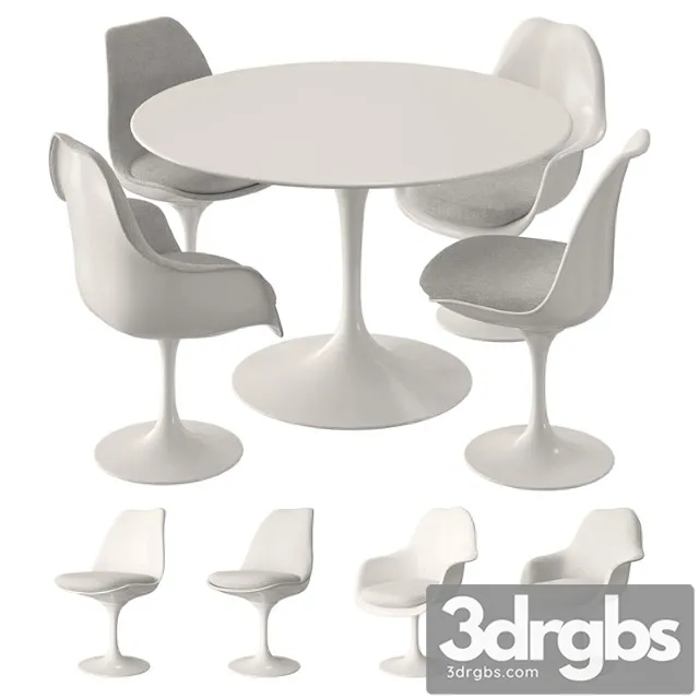 Knoll Tulip Table Set 3dsmax Download