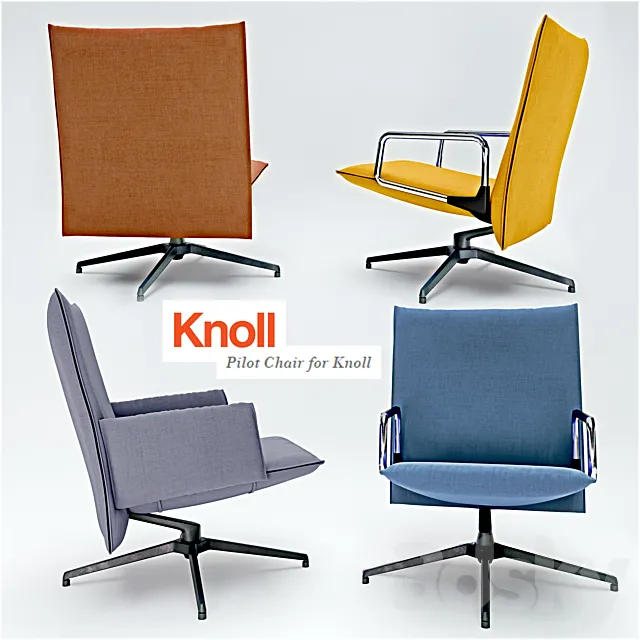 Knoll_Pilot Chair 3ds Max