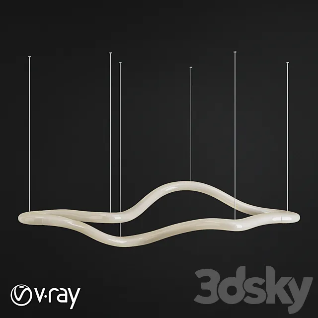 Knot – SLIDE suspension lamp 3ds Max