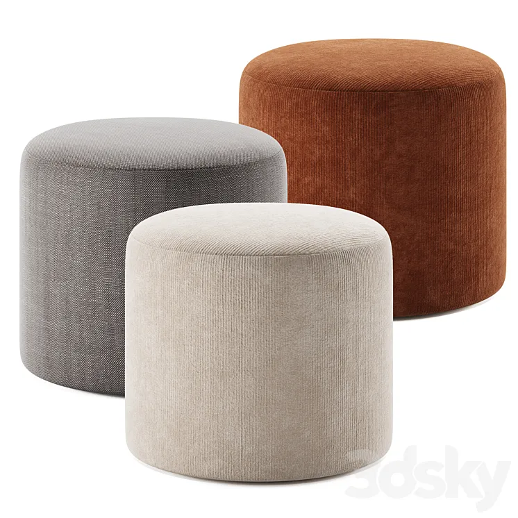 KOFI-2 Pouffe by Divan.ru 3DS Max Model