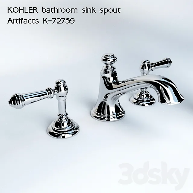 KOHLER bathroom sink spout Artifacts K-72759 3DSMax File