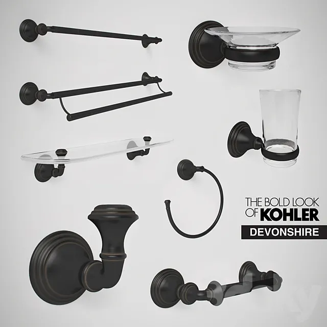 KOHLER Devonshire Accessories 3DS Max Model