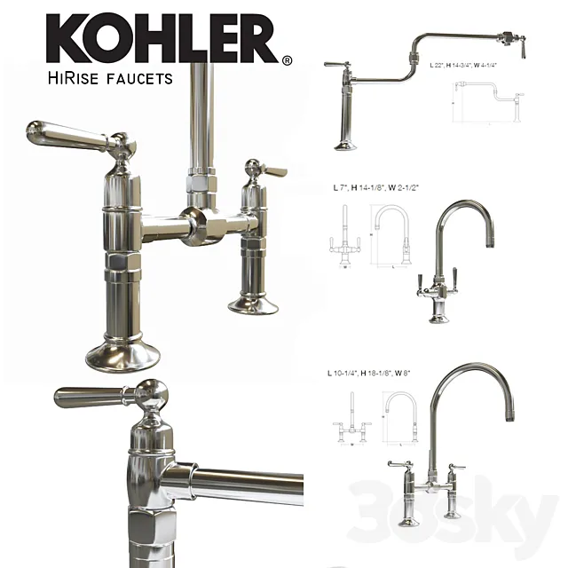 Kohler Hirise Faucet 3ds Max