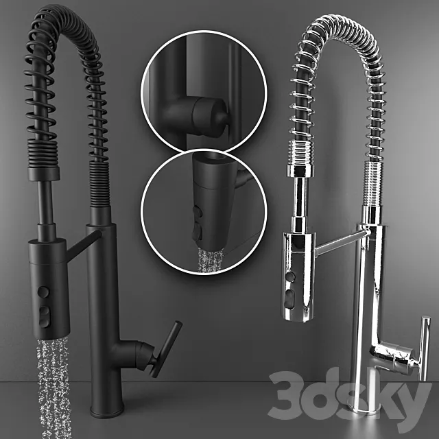 Kohler purist kitchen faucet 3DS Max Model