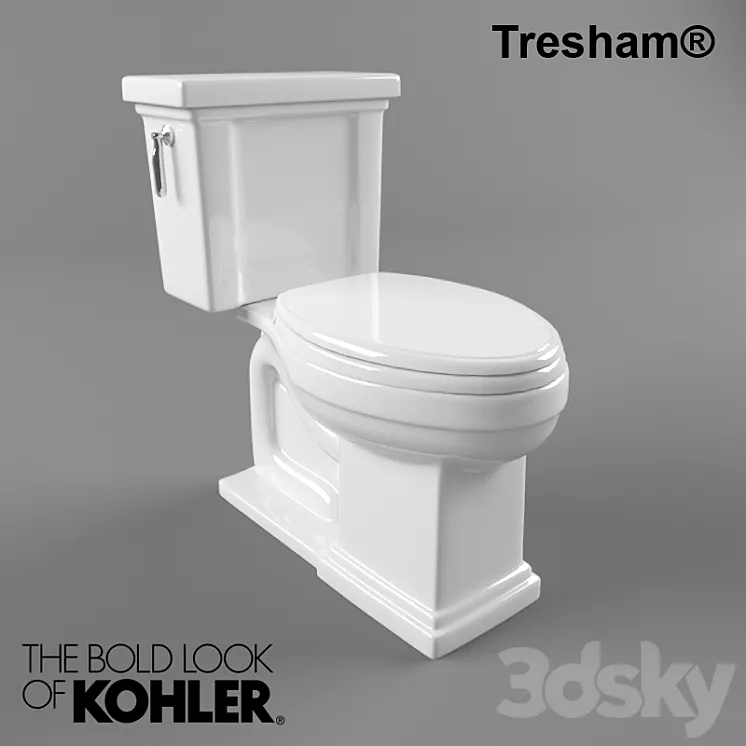 Kohler Tresham Toilet 3DS Max