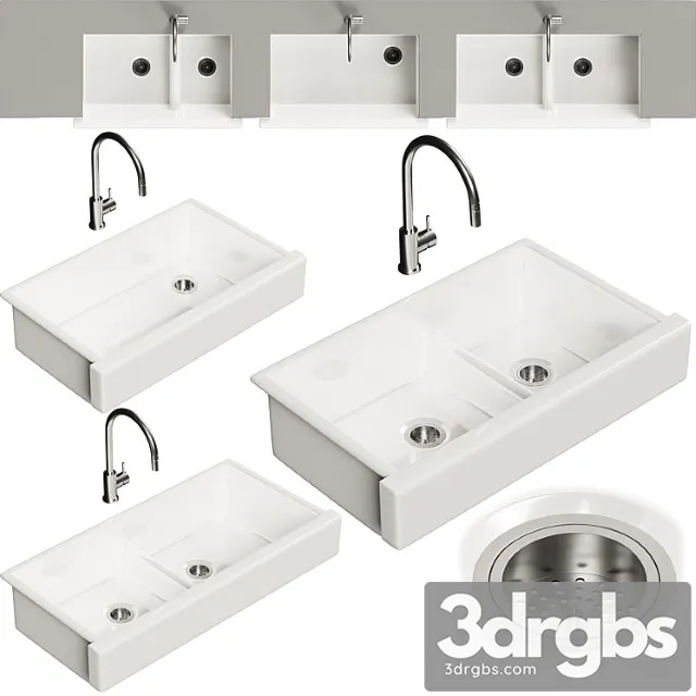 Kohler Whitehaven Sink Set With Faucet 3dsmax Download