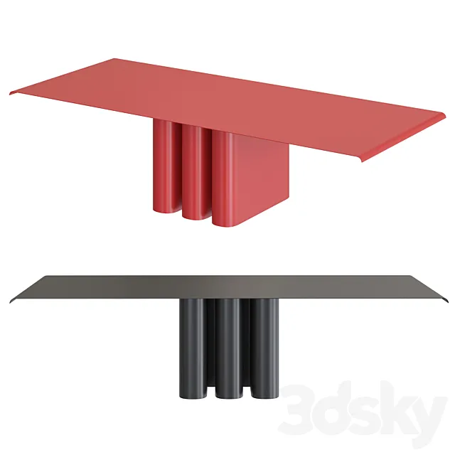 Kolkhoze Giorgio II – dining table 3ds Max