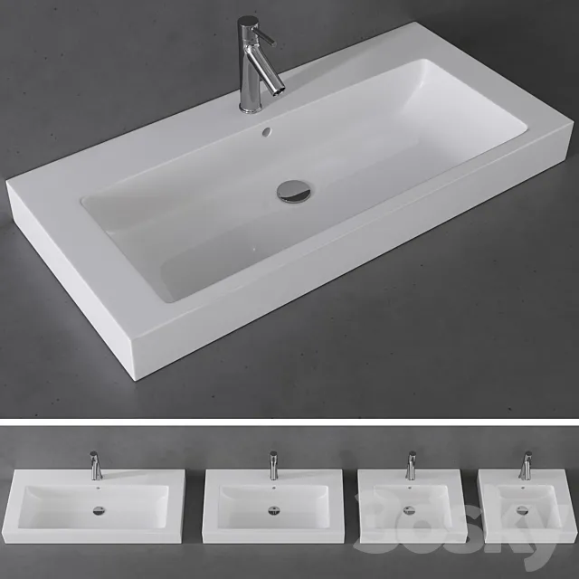 KOLO MODO washbasin series \ AXOR Starck mixer 3ds Max