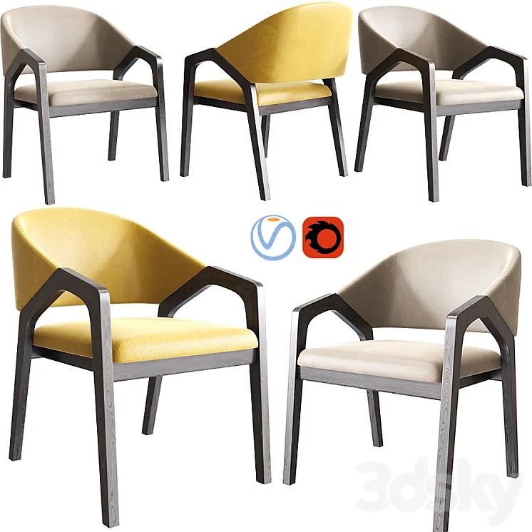 Kolob Accent Chair 3DS Max