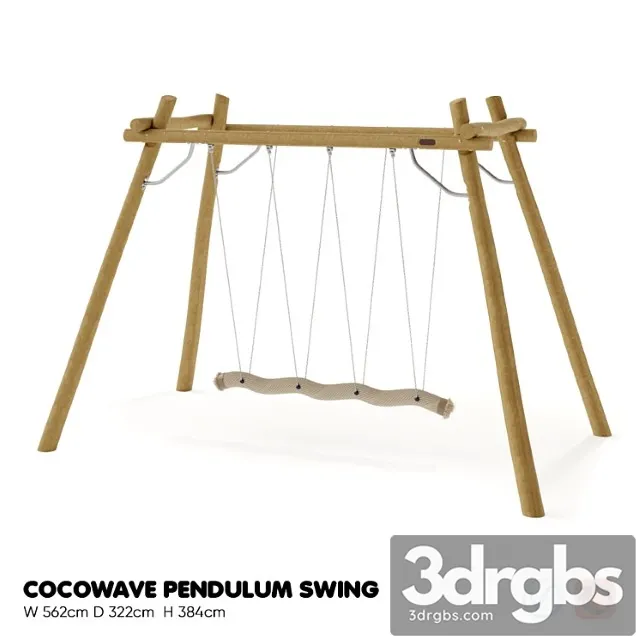 Kompan cocowave pendulum swing 3dsmax Download