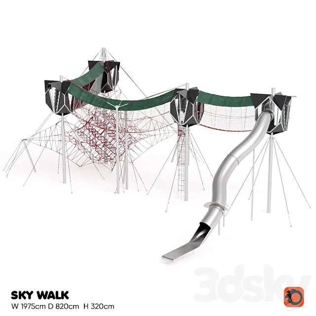 KOMPAN. SKY WALK 3ds Max