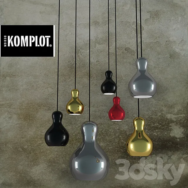 Komplot Design for Calabash bulbs 3dsMax Model