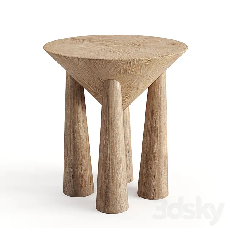 Kongo Side Table 3DS Max Model