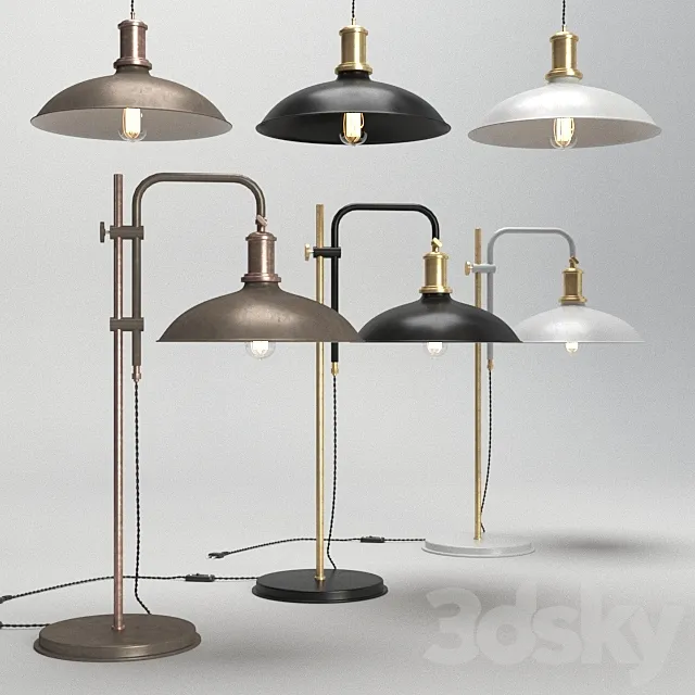 Konsthantverk Kavaljer lamps 3DS Max Model