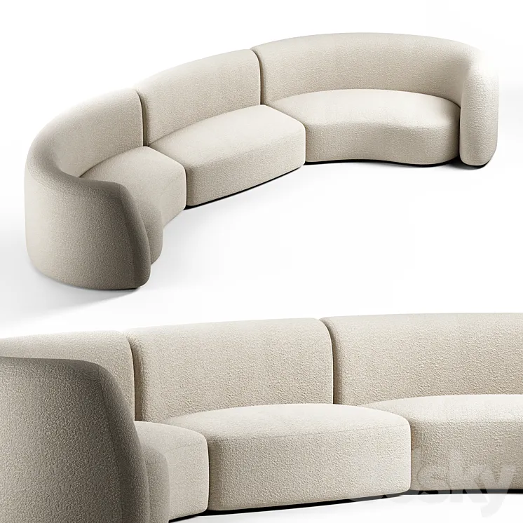 Kookudesign – OZE Modular Sofa #2 by Christophe Delcourt 3DS Max