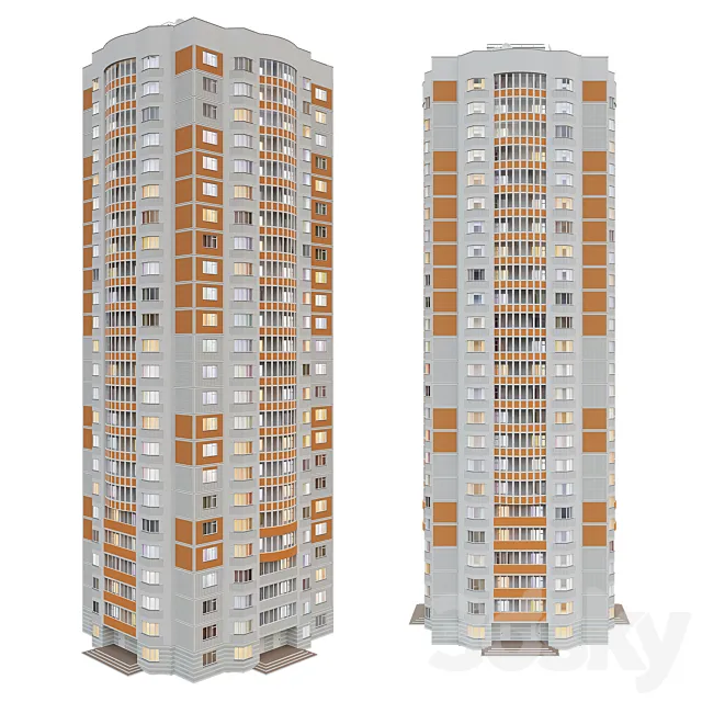 KOPE TOWER 23 floors 3ds Max