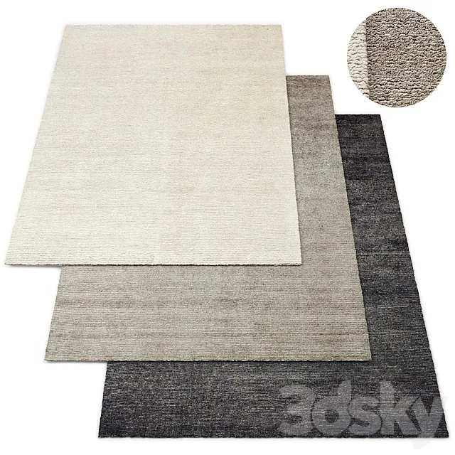 Korda Hand-Knotted Rug RH Collection 3ds Max