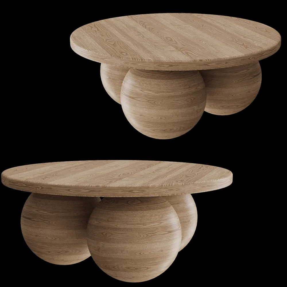 KOS Studio  – Coffee table Balls 3 3ds Max
