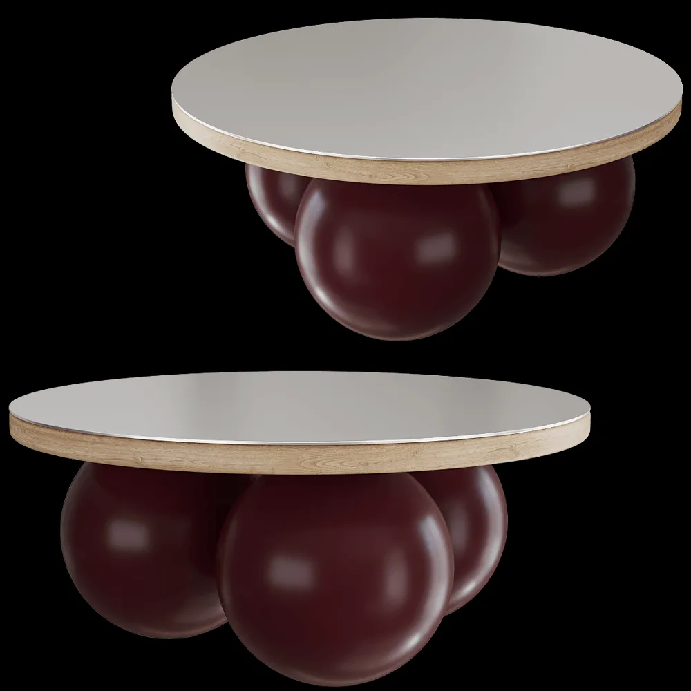 KOS Studio  – Coffee table Balls 3 Metal 3ds Max