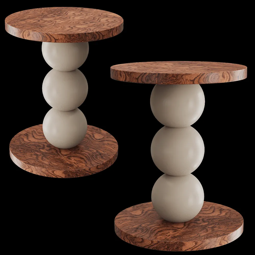 KOS Studio  – Side table Balls 3 Bubinga Limited 3ds Max