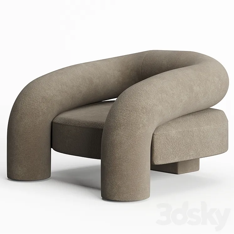 Kosa Lounge Chair by Ian Felton 3DS Max