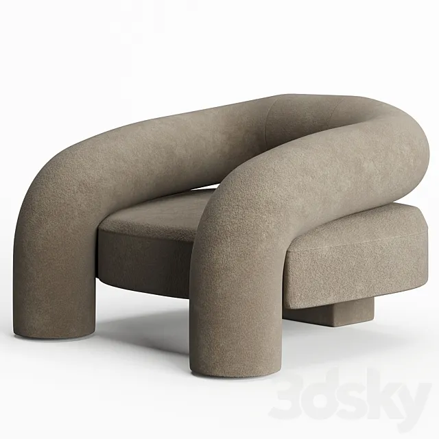 Kosa Lounge Chair by Ian Felton 3DSMax File