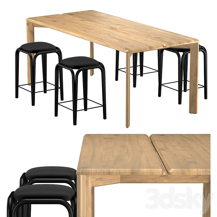 Kotai dining table 3DS Max