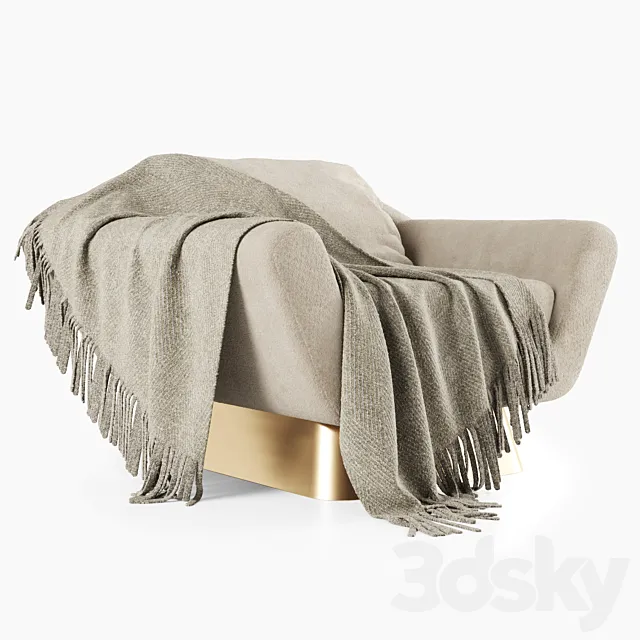 Koumac armchair 3ds Max