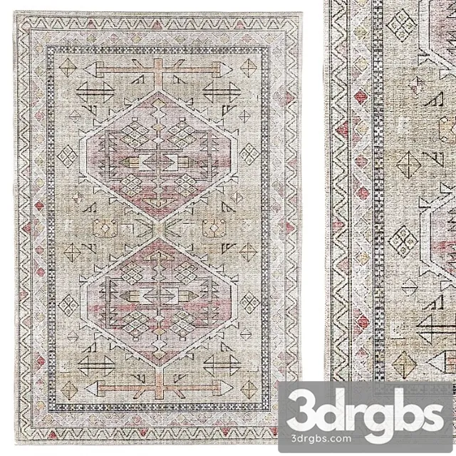 Kover Urban Outfitters Brighton Printed Rug 3dsmax Download
