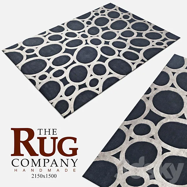 Kover_david-rockwell-silverrings-rug_55 3ds Max