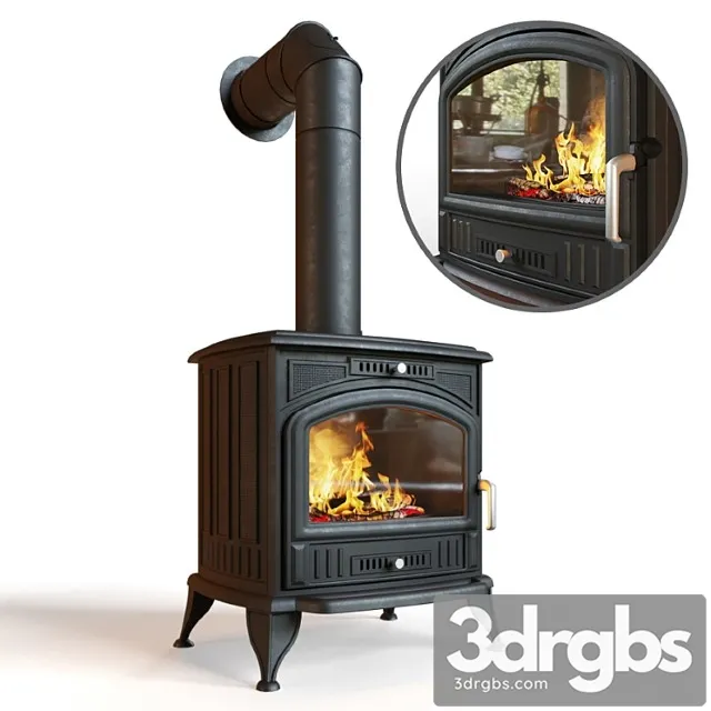 Kratki koza fireplace stove 3dsmax Download