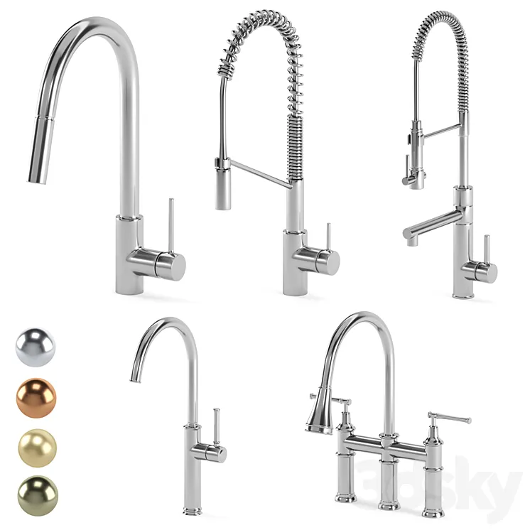 KRAUS kitchen faucets 3DS Max