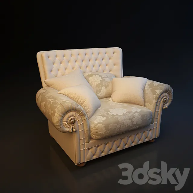 Kreslo klassik 3DS Max Model