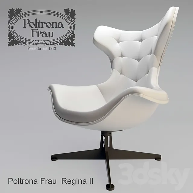 Kreslo Poltrona Frau Regina II 3DS Max Model