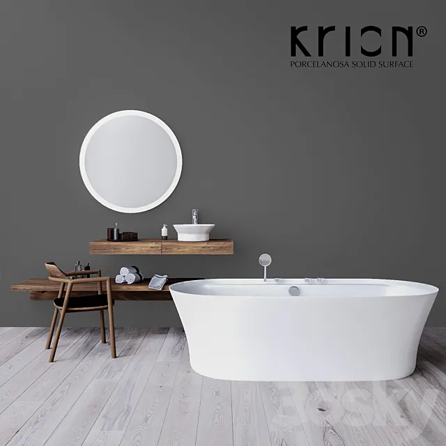 Krion Tono Bathroom set 3ds Max