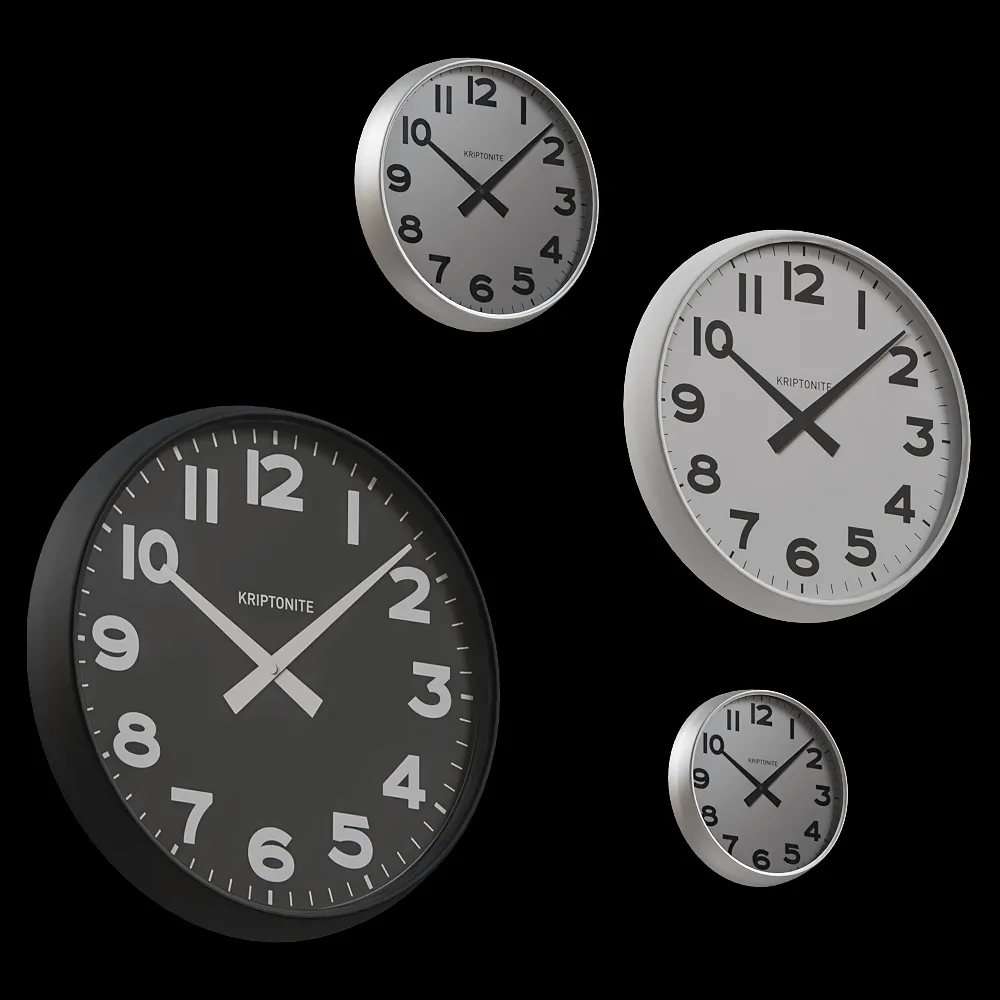 Kriptonite – Wall clocks Kriptonite 3ds Max