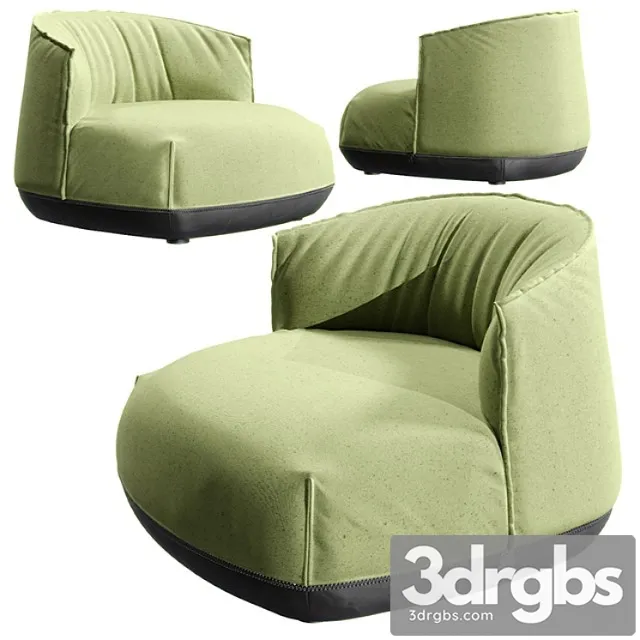 Kristalia brioni lounge armchair small 3dsmax Download