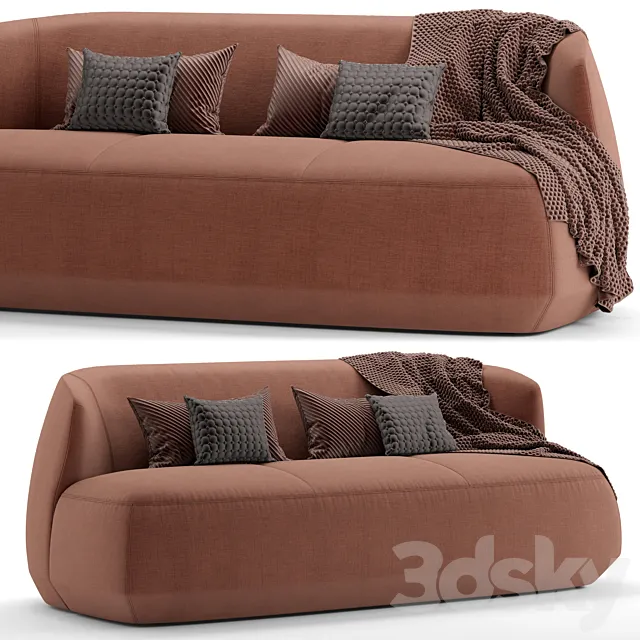 Kristalia BRIONI UP | 3 seater sofa 3ds Max