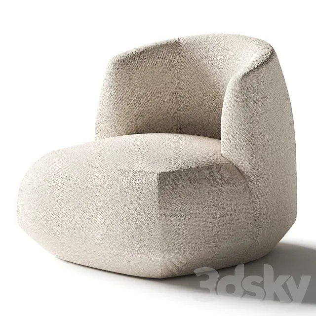 Kristalia Brioni Up Armchair 3DS Max Model
