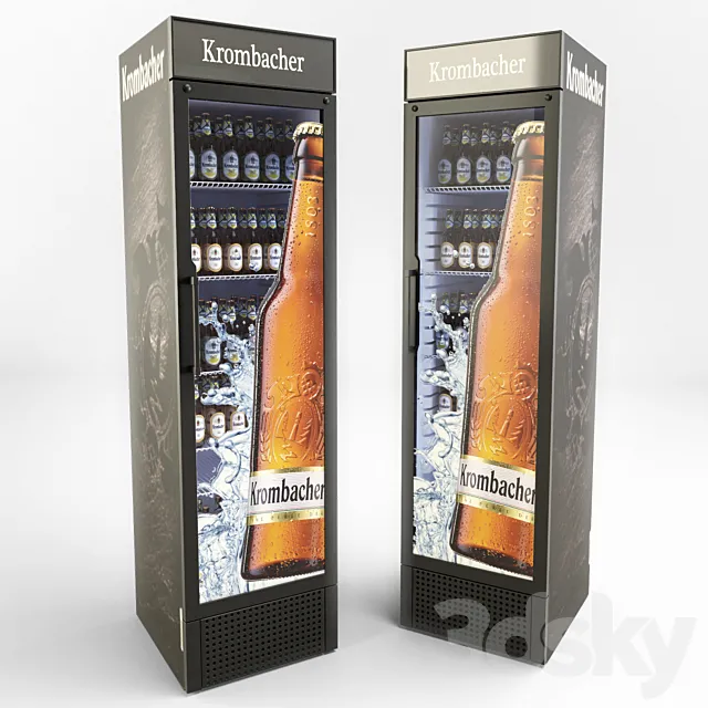 Krombacher beer refrigerator 3DS Max Model