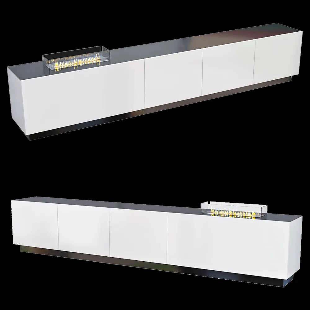 Kronco – Cabinet with biofireplace Classic 3ds Max