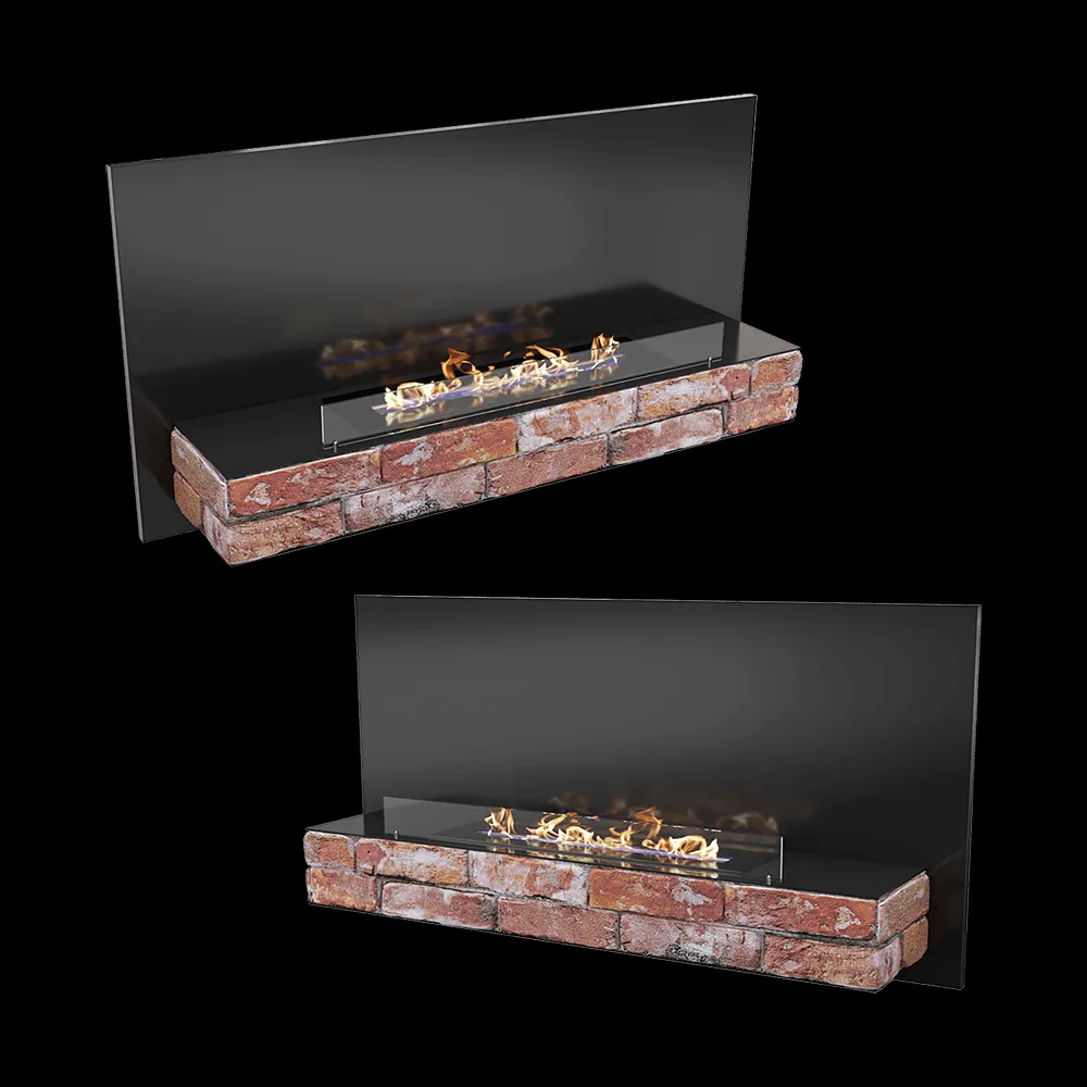 Kronco – Wall biofireplace Loft Wall 3ds Max