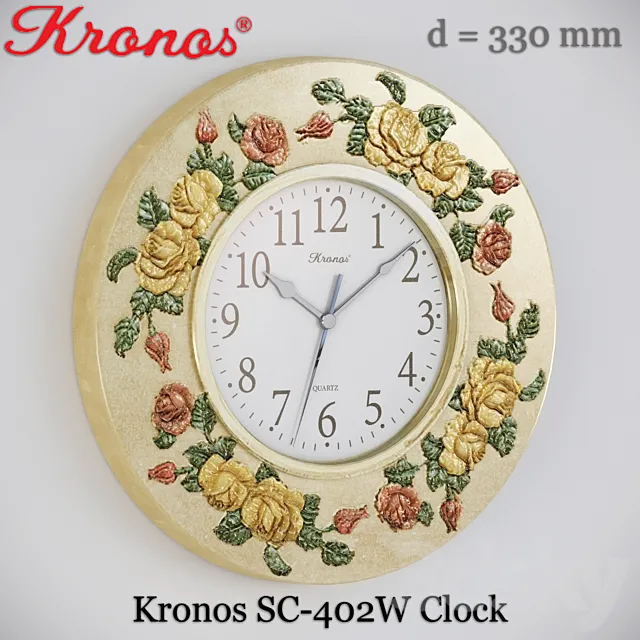 Kronos SC-402W Clock 3ds Max