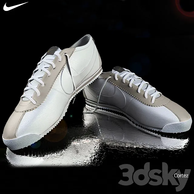 Kroscovki Nike Cortez 3DS Max Model