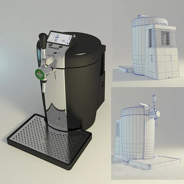 Krups beertender 3DS Max Model