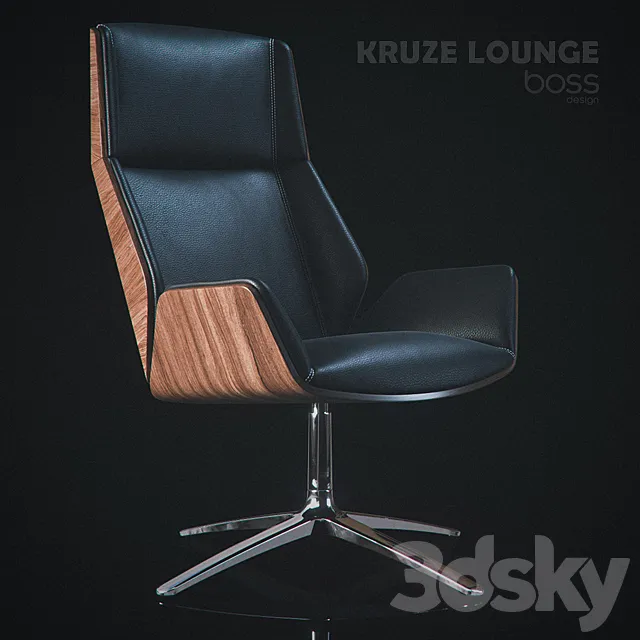 Kruze Lounge armchair by David Fox 3DSMax File